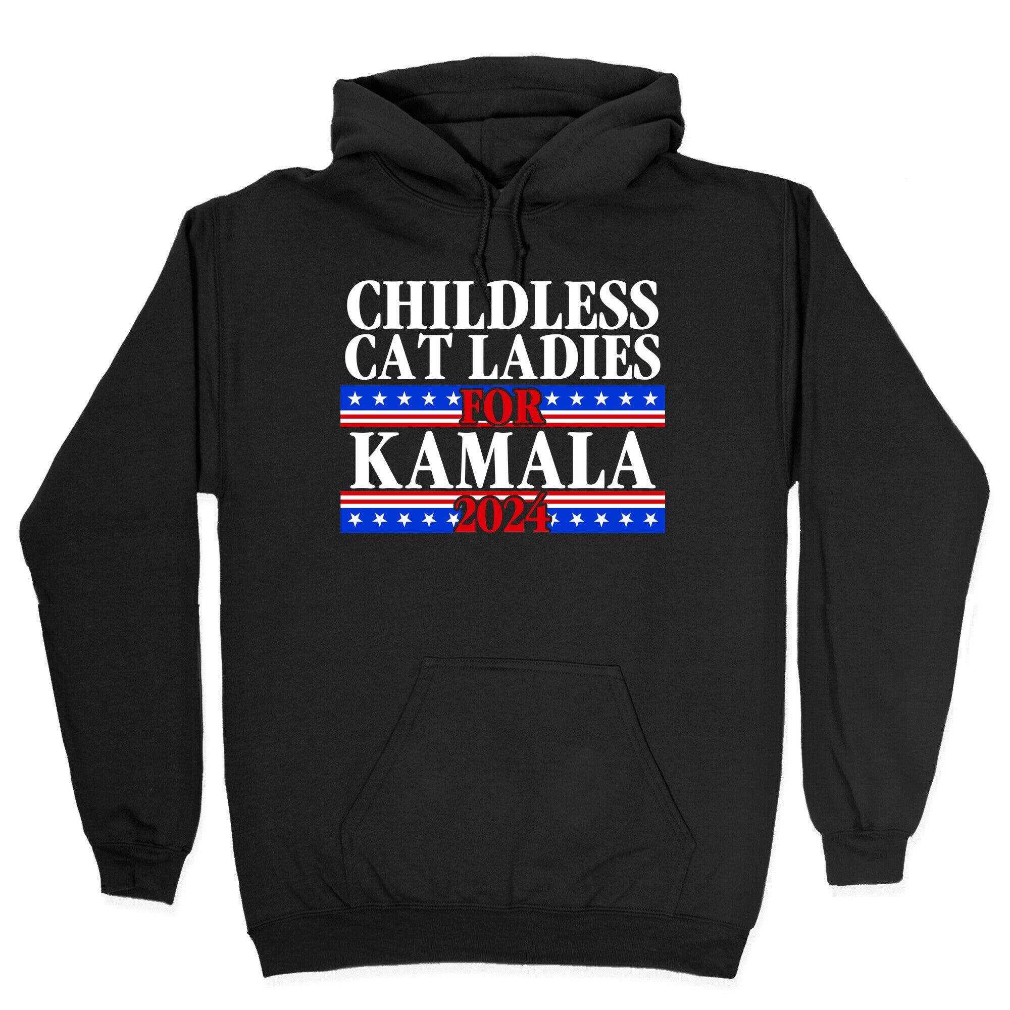 Patriotic Childless Cat Ladies for Kamala Hoodie